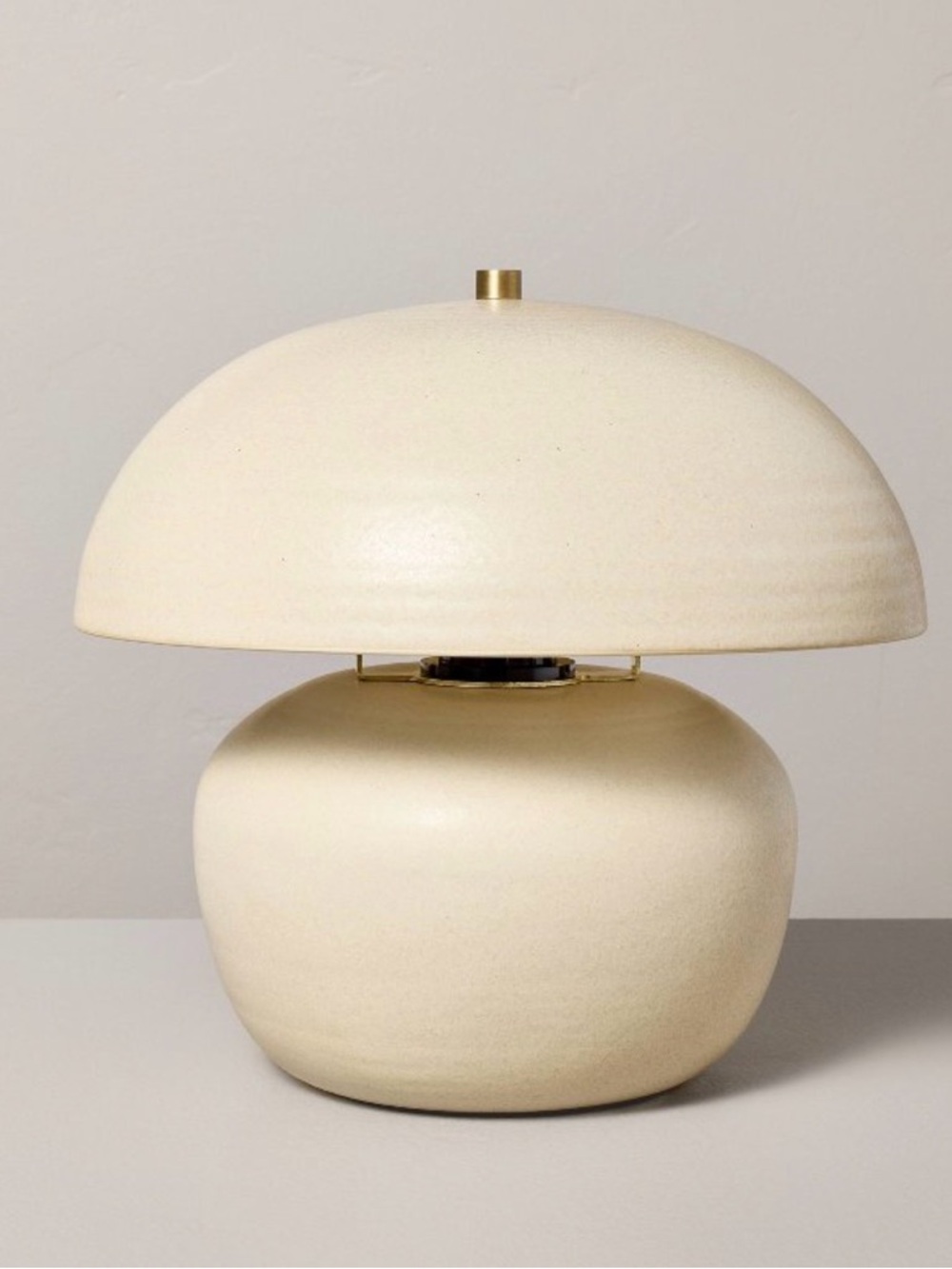 Ceramic Mushroom Table Lamp - Sour Cream - Hearth & Hand with Magnolia